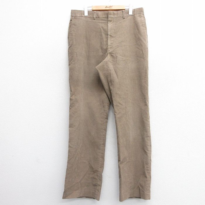 W35/古着 HAGGAR コーデュロイ パンツ メンズ ベージュ カーキ 25mar04 中古 ボトムス ロング拍卖