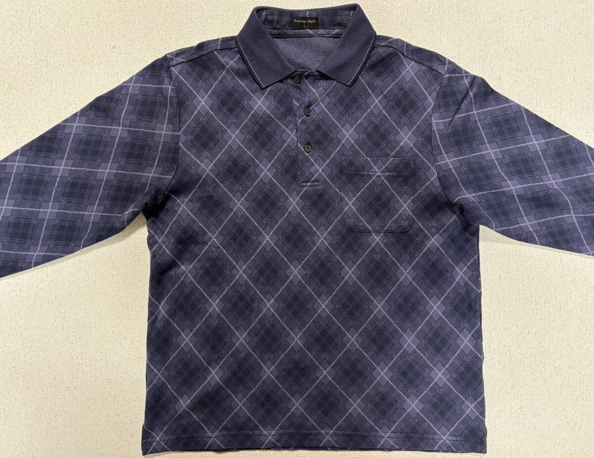 ★★ Prestige Style ポロシャツ 紫系 サイズL ユーズド ★★拍卖