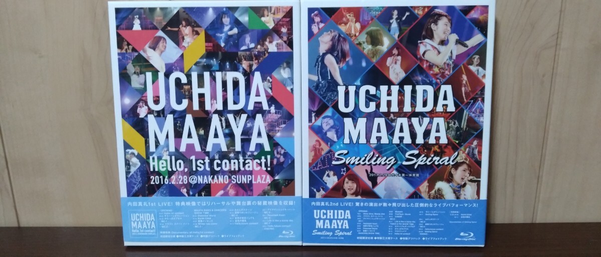 内田真礼 1st LIVE Hello, 1st contact! +2nd LIVE Smiling Spiral ブルーレイ 2点セット【中古】拍卖