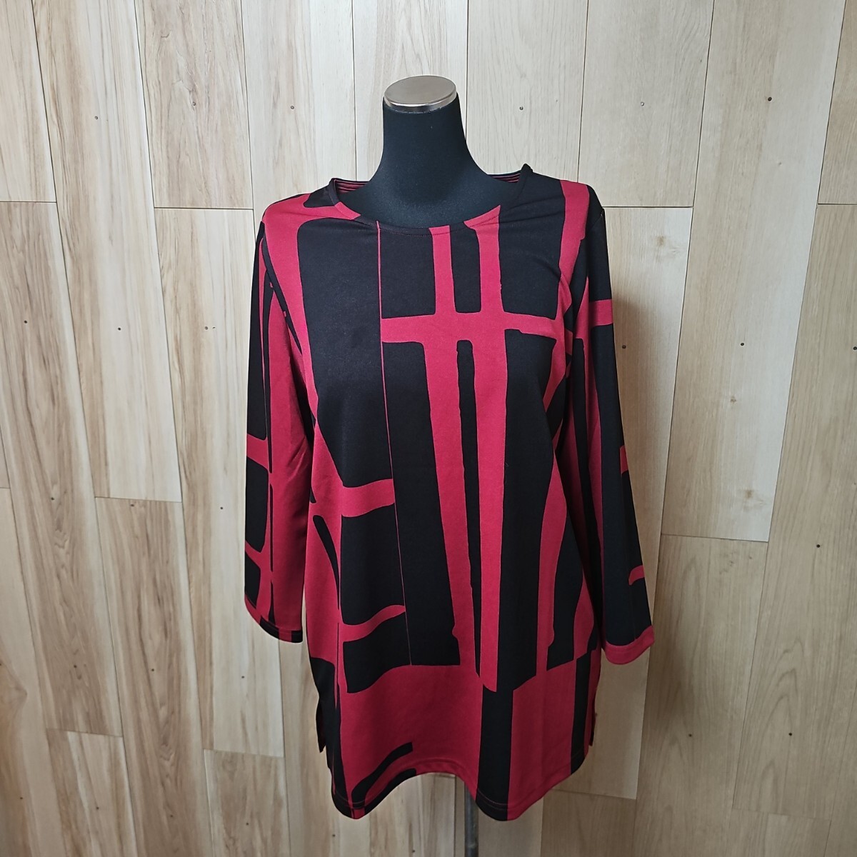 超美品 ブティックジュンコ プリント チュニック プルオーバー QVC拍卖