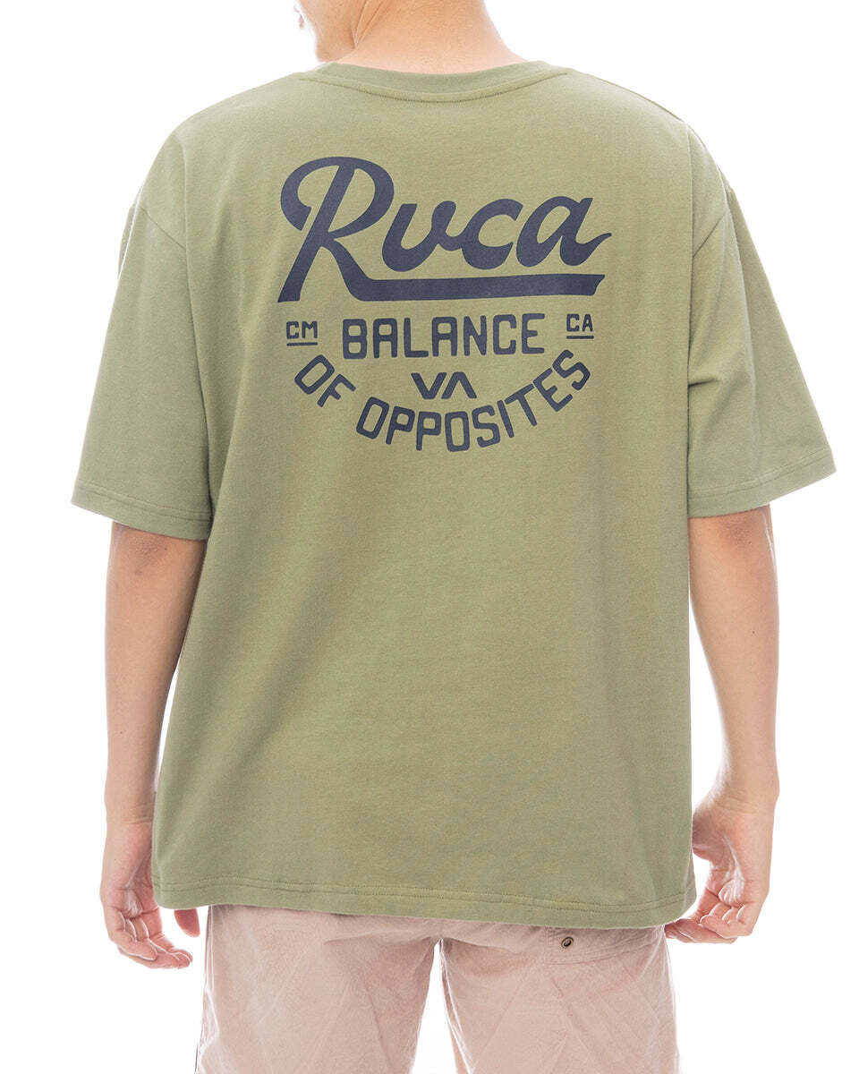 【SALE】★送料無料★2025春夏 新品【RVCA/ルーカ/ルカ】SCRIPT SEALED SS Tシャツ OLG メンズM BF041254拍卖