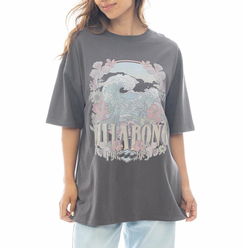 【SALE】★送料無料★2025春夏 新品【BILLABONG/ビラボン】GRAPHIC PRINT LOOSE Tシャツ OFB レディースM BF013211拍卖