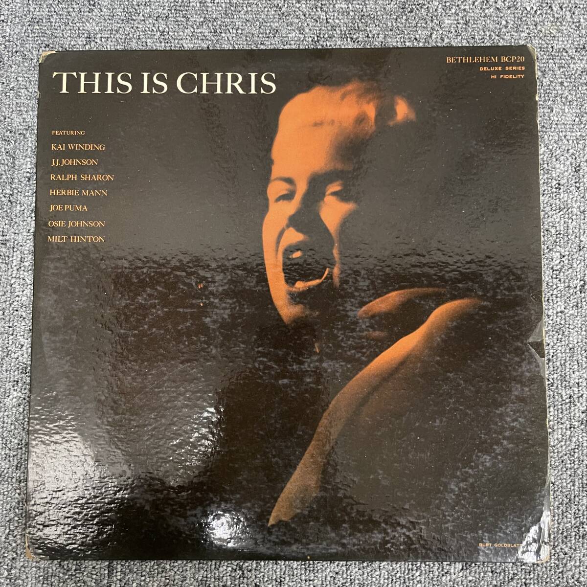 LP/ US初期盤!MONO★クリス・コナー/Chris Connor/This is Chris/1955/両溝DG Pat刻印 Bethlehem BCP20 /F031724拍卖