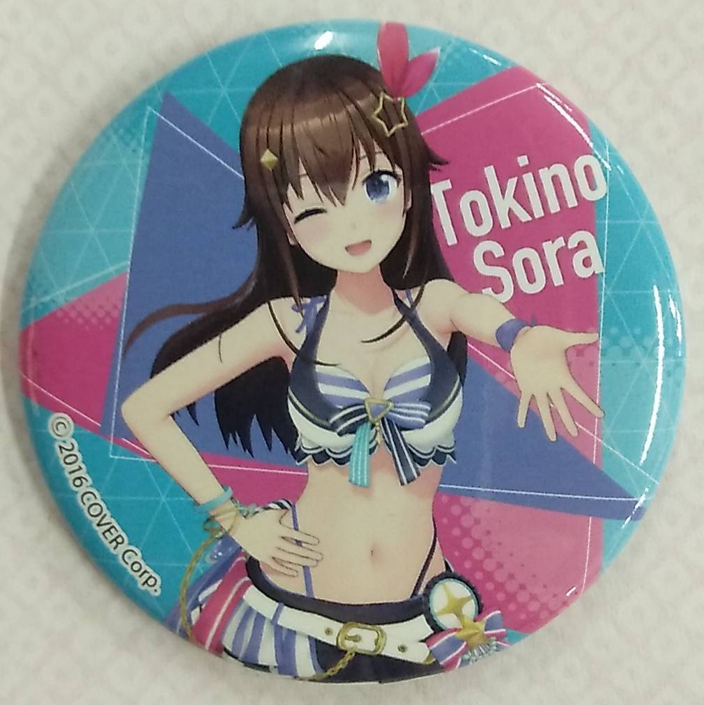 ホロライブ・サマー2023 in OIOI 缶バッジ 水着 通常Ver. ときのそら【hololive Summer Button Badge Normal Tokino Sora Vtuber】拍卖