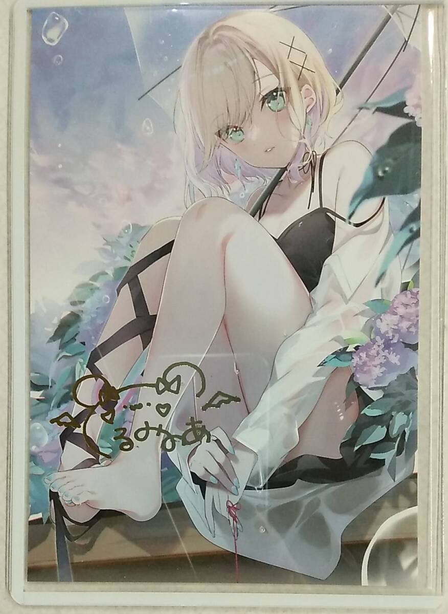 胡桃のあ 誕生日記念2023 特典 複製箔押しサイン入りポストカード【Kurumi Noah Birthday Celebration Postcard VSPO! ぶいすぽっ! のあ拍卖