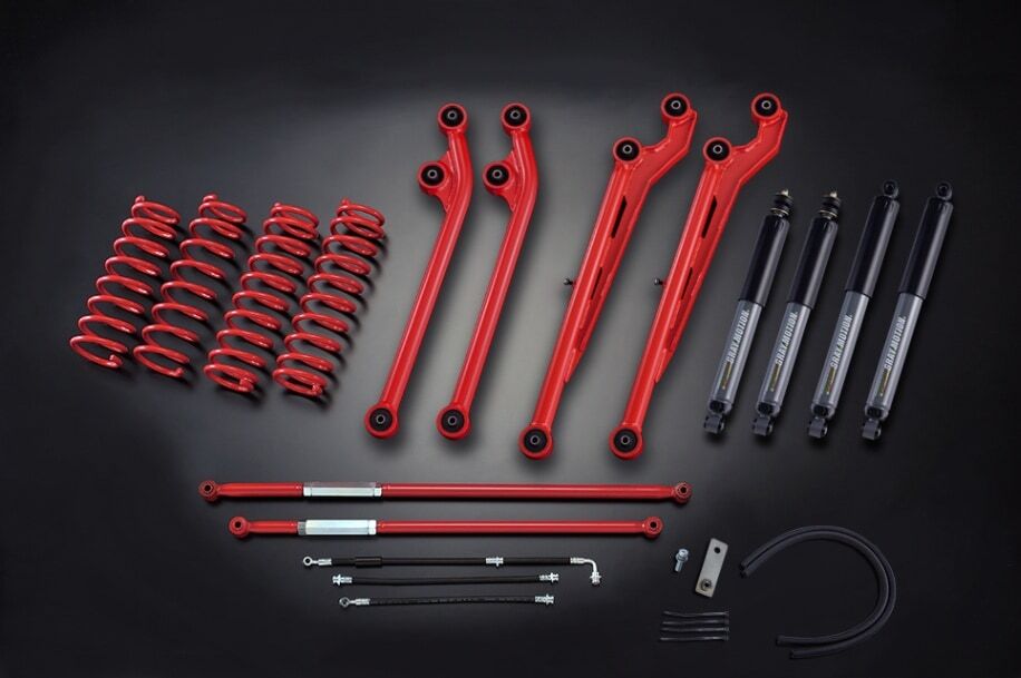 Motor Farm (モーターファーム) ジムニー JB23/33/43 サスペンションセット STPRO-EXGR 3インチUPキット(レッド)拍卖