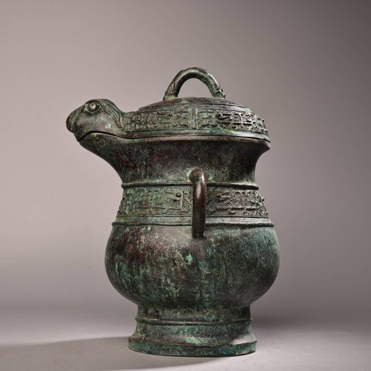 唐物 清代 帶銘文 青銅 器罐 中国美術品 時代物 D63拍卖