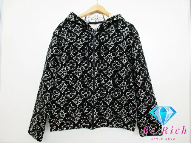 ルイ・ヴィトン LOUIS VUITTON NBA ストゥラティージク フラワー キルテッド フーディ RM212M DM0 Lサイズ 【中古】【送料無料】 bh2251拍卖