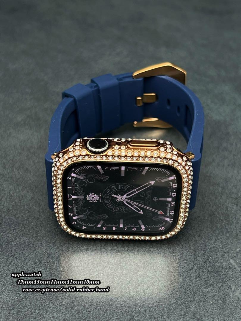 アップルウォッチ cz ケース ラバー ベルト applewatch 46mm 49mm 45mm 44mm 41mm 40mm拍卖