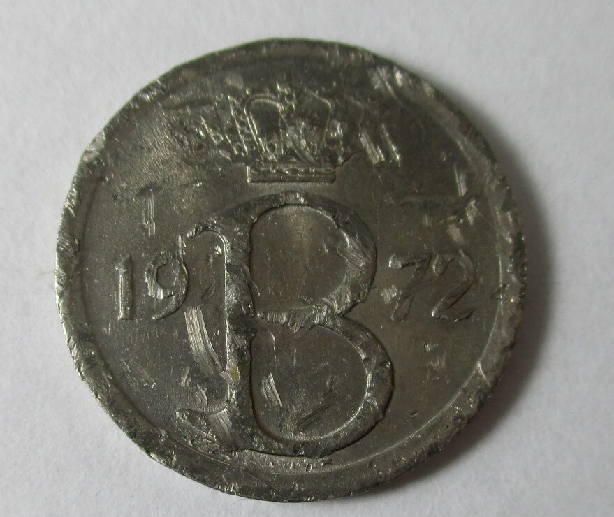 M-984 ベルギー 25セント硬貨 コイン 1972拍卖