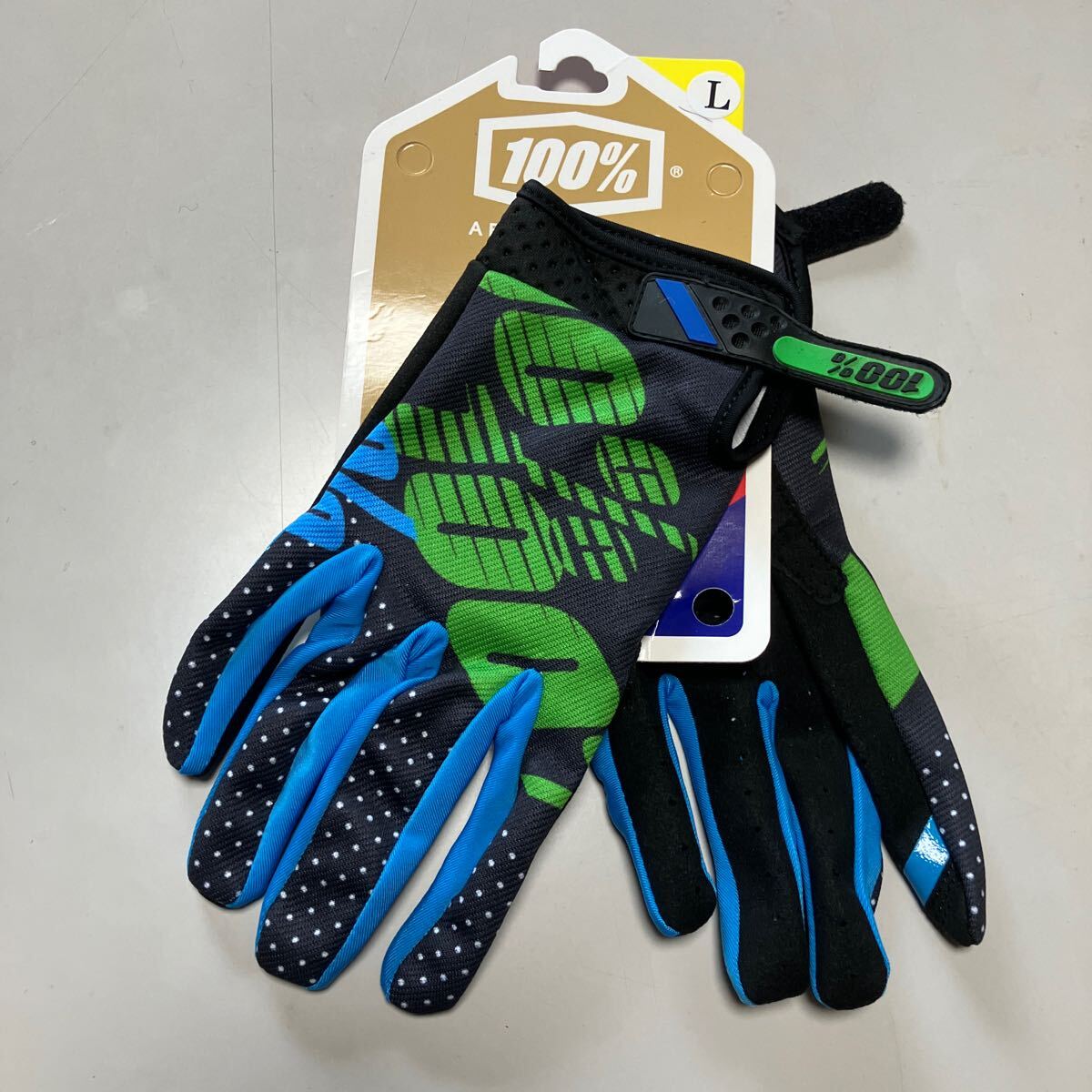 モトクロス オフロード  グローブ Lサイズ 青 100%拍卖
