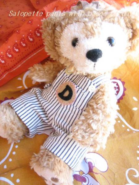 型紙★ダッフィー コスチューム★ポーチダッフィー★4サロペ拍卖