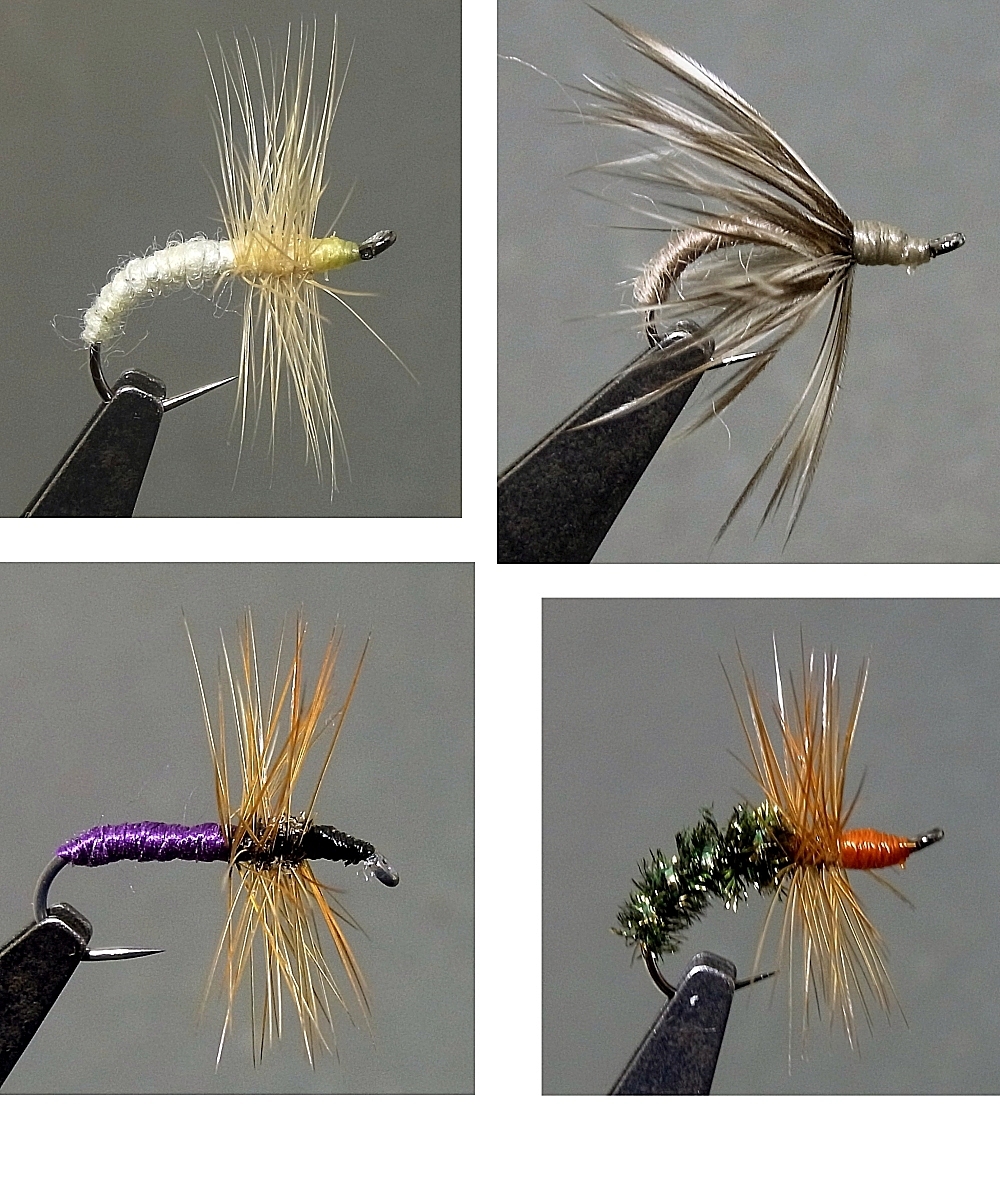 テンカラ/フライ #14 ◆バーブレス◆ 4パターン 各3本拍卖