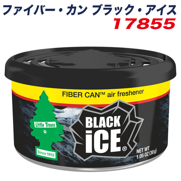リトルツリー ファイバー・カン ブラック・アイス 芳香剤Little Trees FIBER CAN エアーフレッシュナー 内容量30g 持続60日 17855拍卖