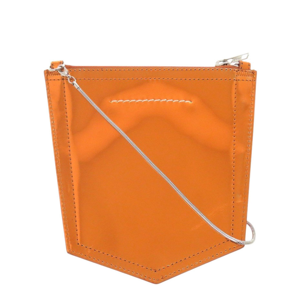 新品同様 エムエムシックス オレンジ ポリウレタン/ポリエステル ショルダーバッグ 0632 MM6拍卖