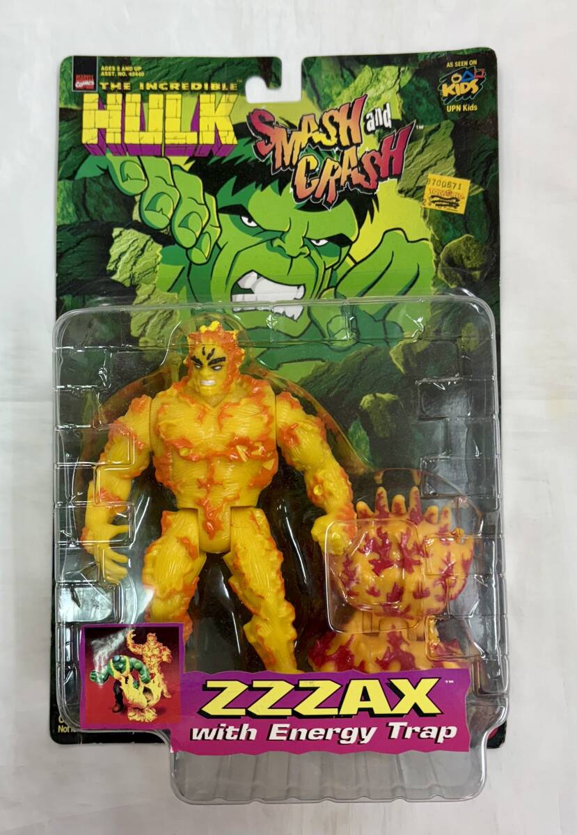 当時物 未開封 HULK 1997 ZZZAX ACTION FIGUR ハルク TOY BIZ MARVEL COMICS THE INCREDIBLE 海外発売品拍卖