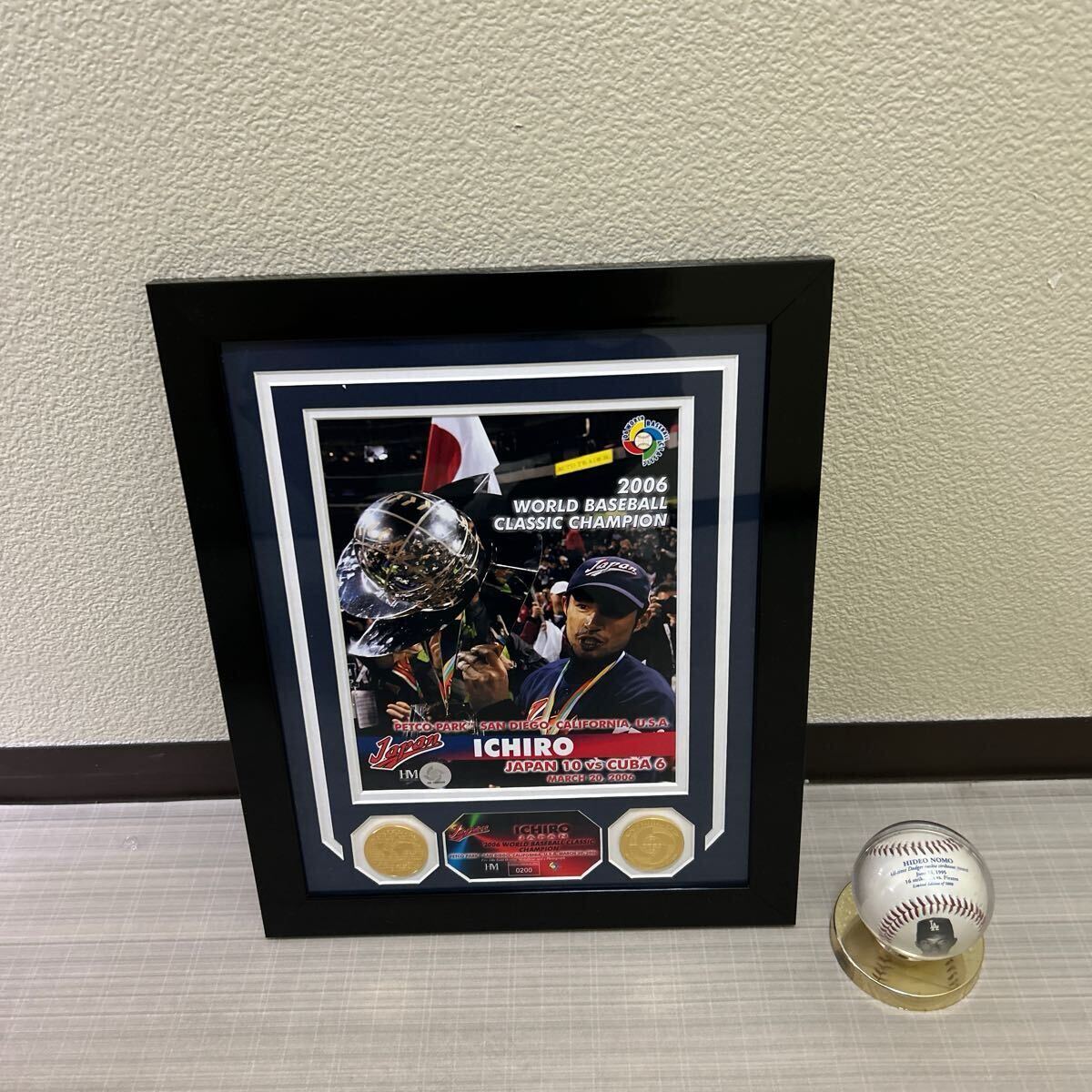 メジャーリーグ NPB 殿堂入りプレーヤー イチロー 2006年 WBC 日本代表優勝 フォトプラーク HOF フォトミント拍卖
