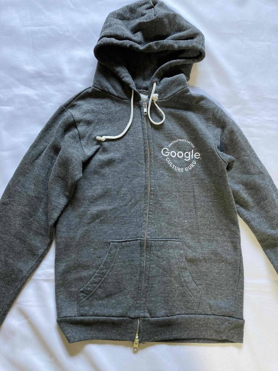 ◆グーグル 『Google』ロゴ入りパーカー・杢グレー XSサイズ / Googleノベルティグッズ Google拍卖