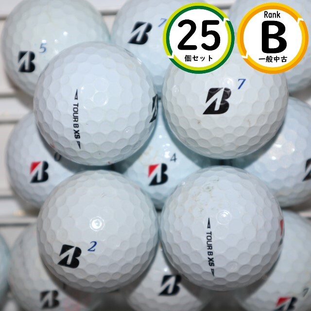 25個 TOURB XS 2020年モデル Bランク ホワイト ブリヂストン ツアーb xs 中古 ロストボール 送料無料拍卖