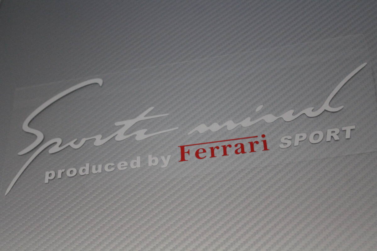 無料匿名配送 スポーツマインド  フェラーリ ステッカー Ferrari シルバー拍卖