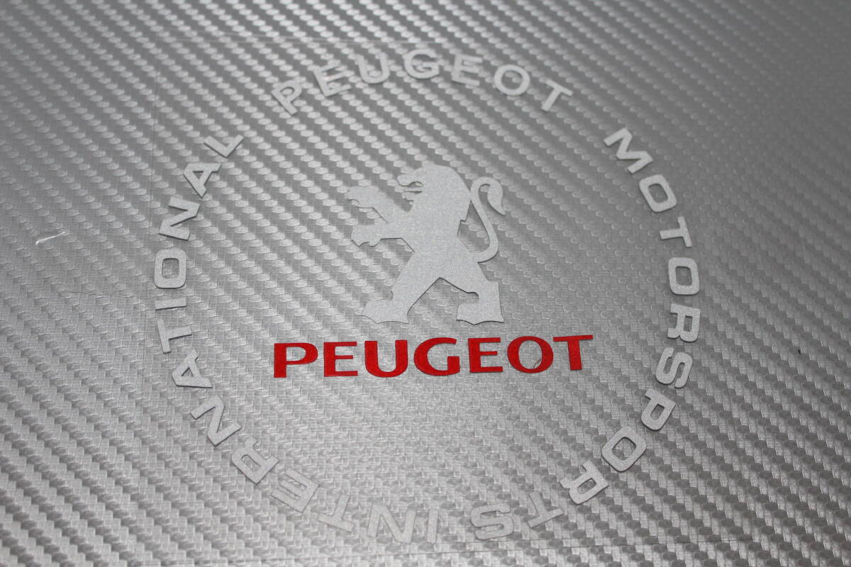 無料匿名配送 プジョー  反射ステッカー シルバー PEUGEOT 燃料タンクふたに 切り文字タイプ拍卖