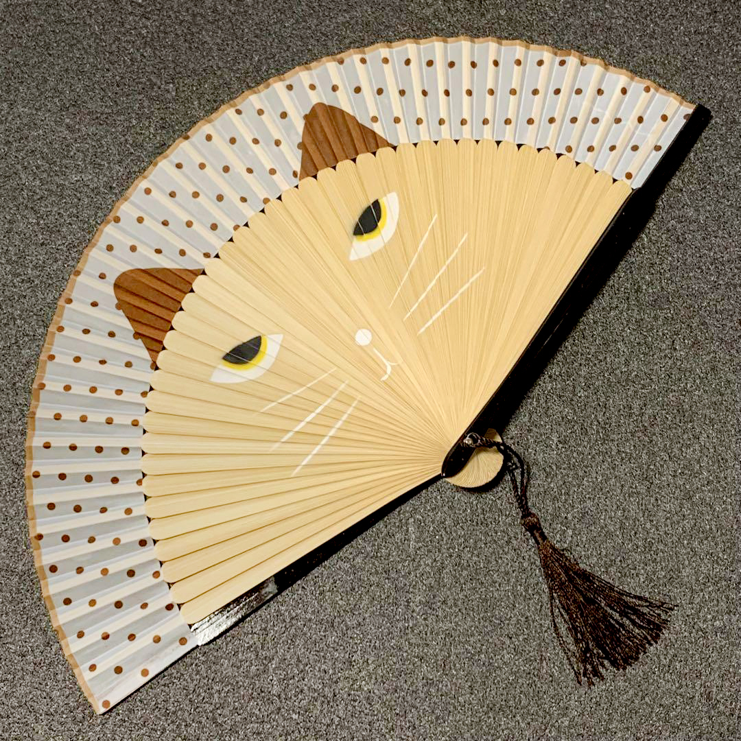 新品訳あり 猫扇子 猫グッズ ねこ ネコ 扇子 可愛い プレゼント free193拍卖