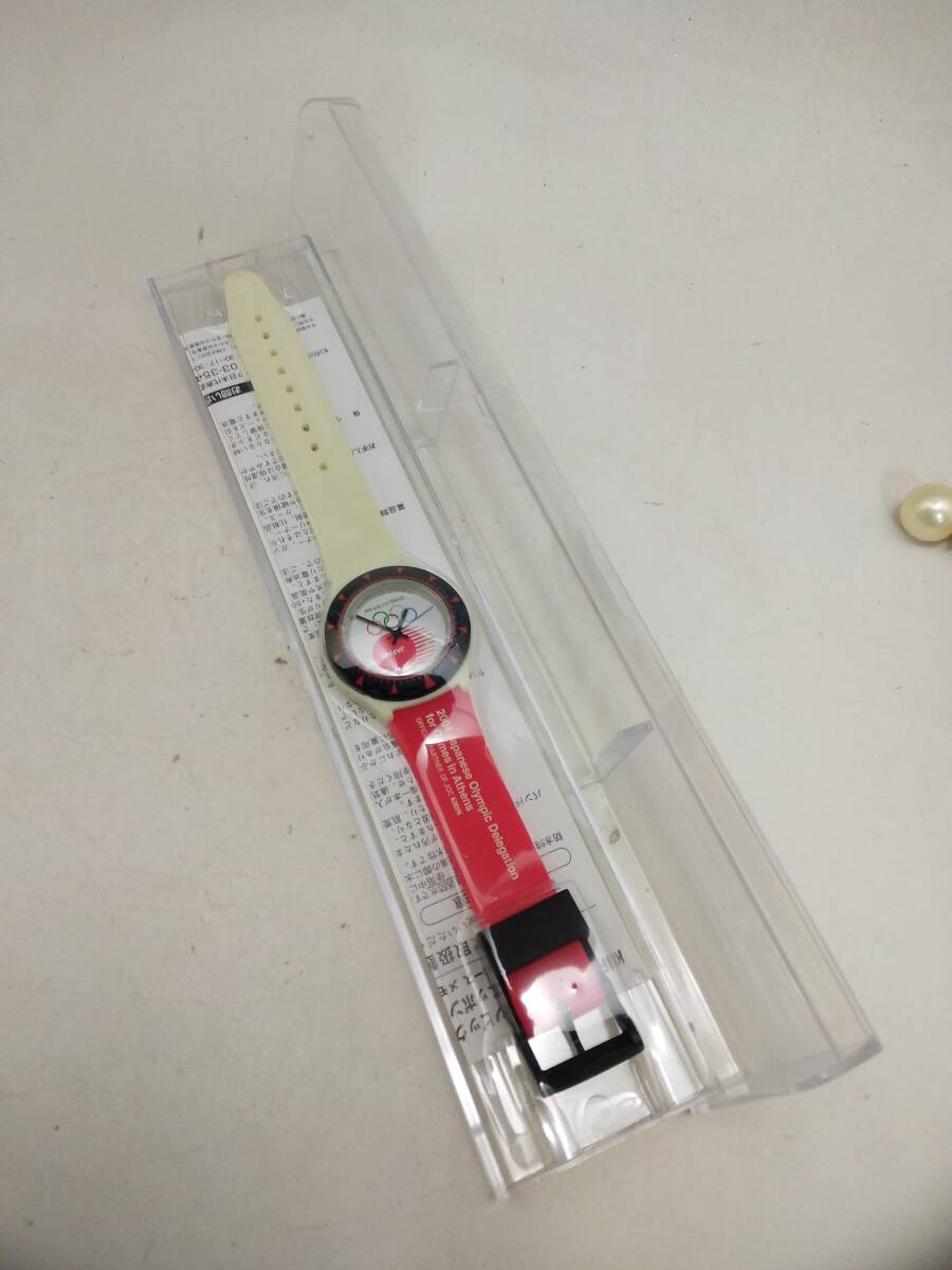 0721-0014 中古★2004年アテネオリンピック記念腕時計(ケース付き)拍卖