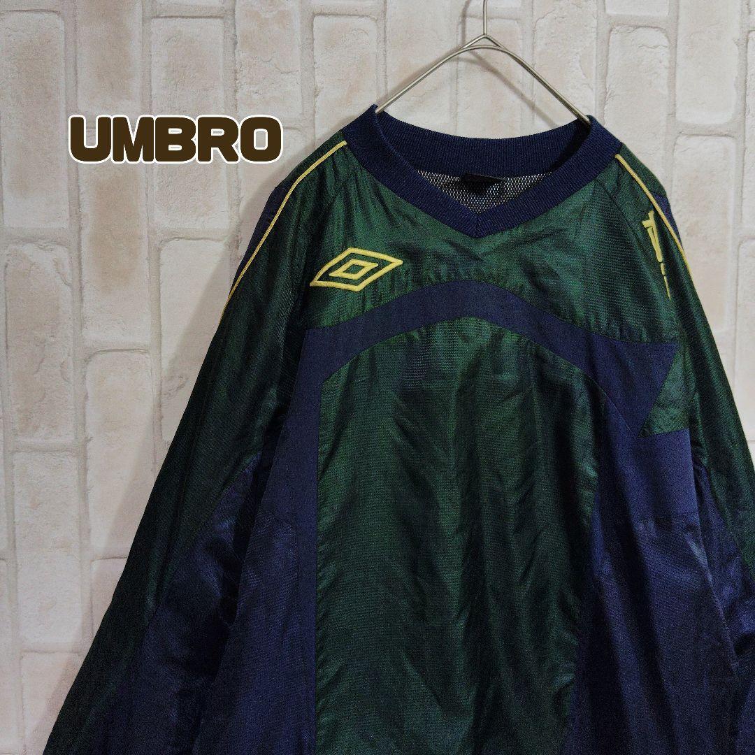 アンブロ UMBRO ナイロン プルオーバー 中綿 緑拍卖