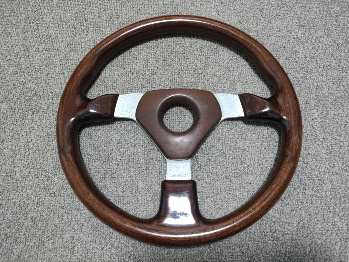 当時物 MOMO モモ ヴェローチェ ウッド パッド ステアリング 旧車 ランクル サーフ ダットサン シビック VW DATSUN GX71拍卖
