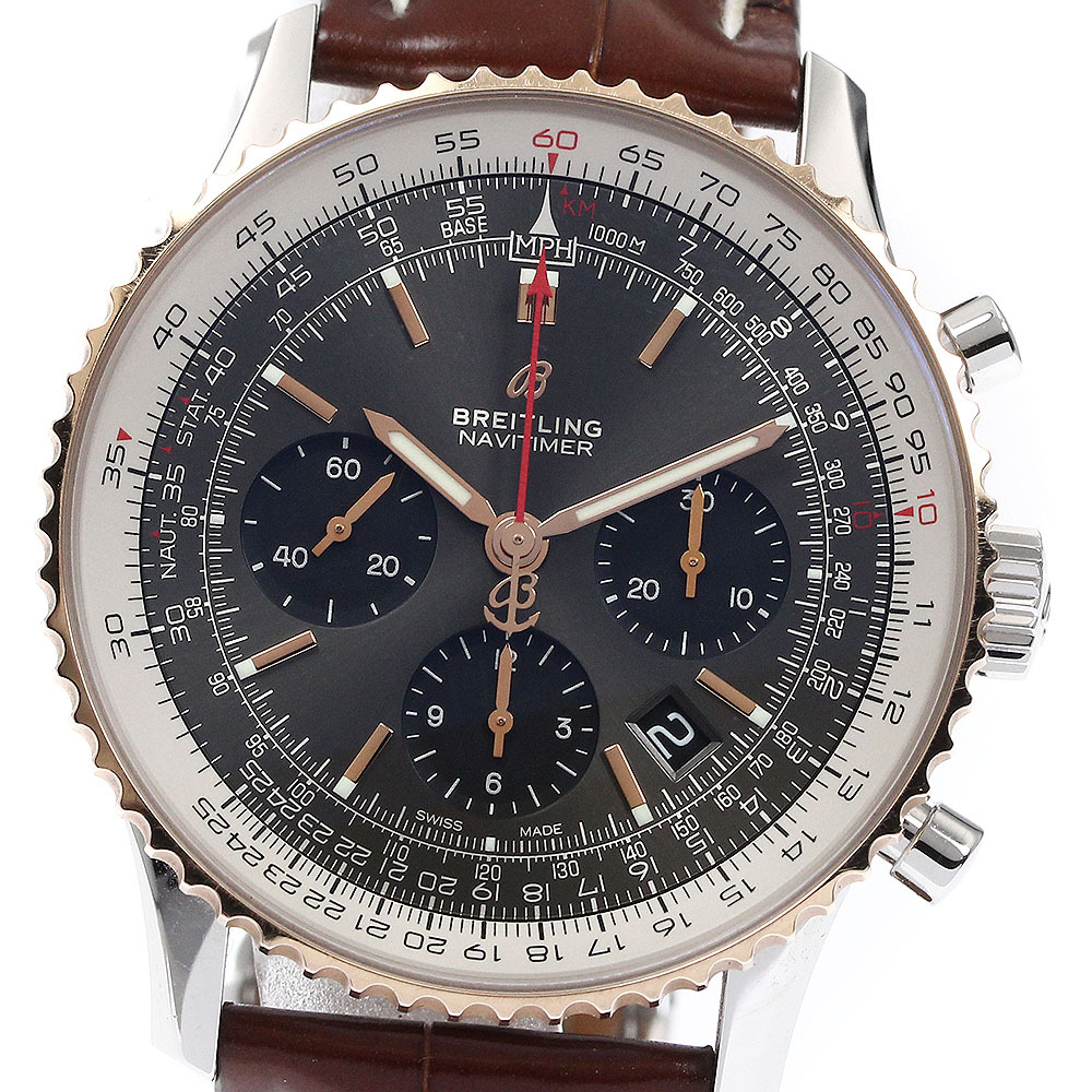 ブライトリング BREITLING UB0121 ナビタイマー1 B01 クロノグラフ 自動巻き メンズ 箱・保証書付き_874373拍卖