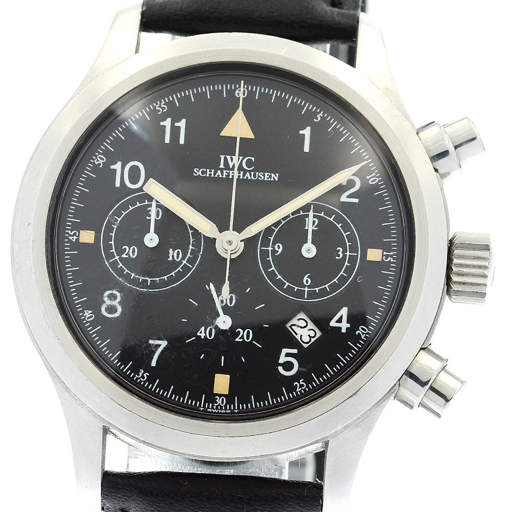 IWC IWC SCHAFFHAUSEN IW374002 フリーガー デイト クロノグラフ クォーツ メンズ _875181【ev15】拍卖