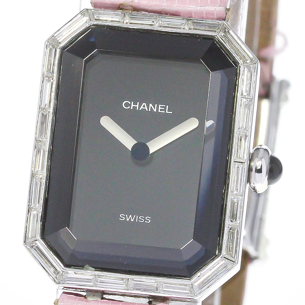 シャネル CHANEL H0096 プルミエール K18WG ダイヤベゼル クォーツ レディース 保証書付き_790914拍卖
