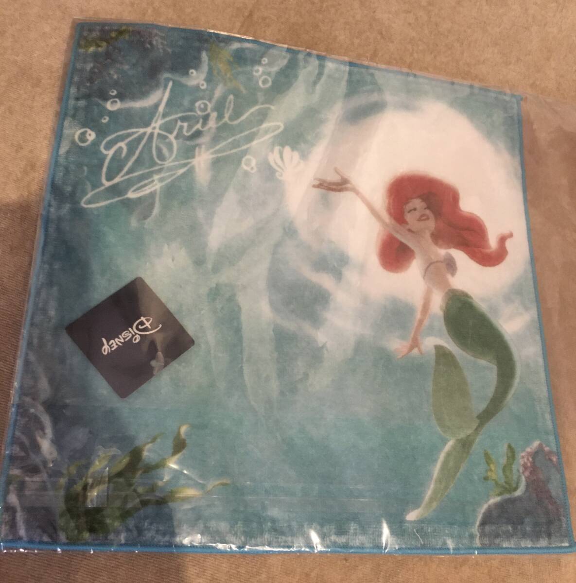 新品 passage mignonミニタオル(ディズニープリンセス) ライトグリーン(021アリエル) 定価900円拍卖