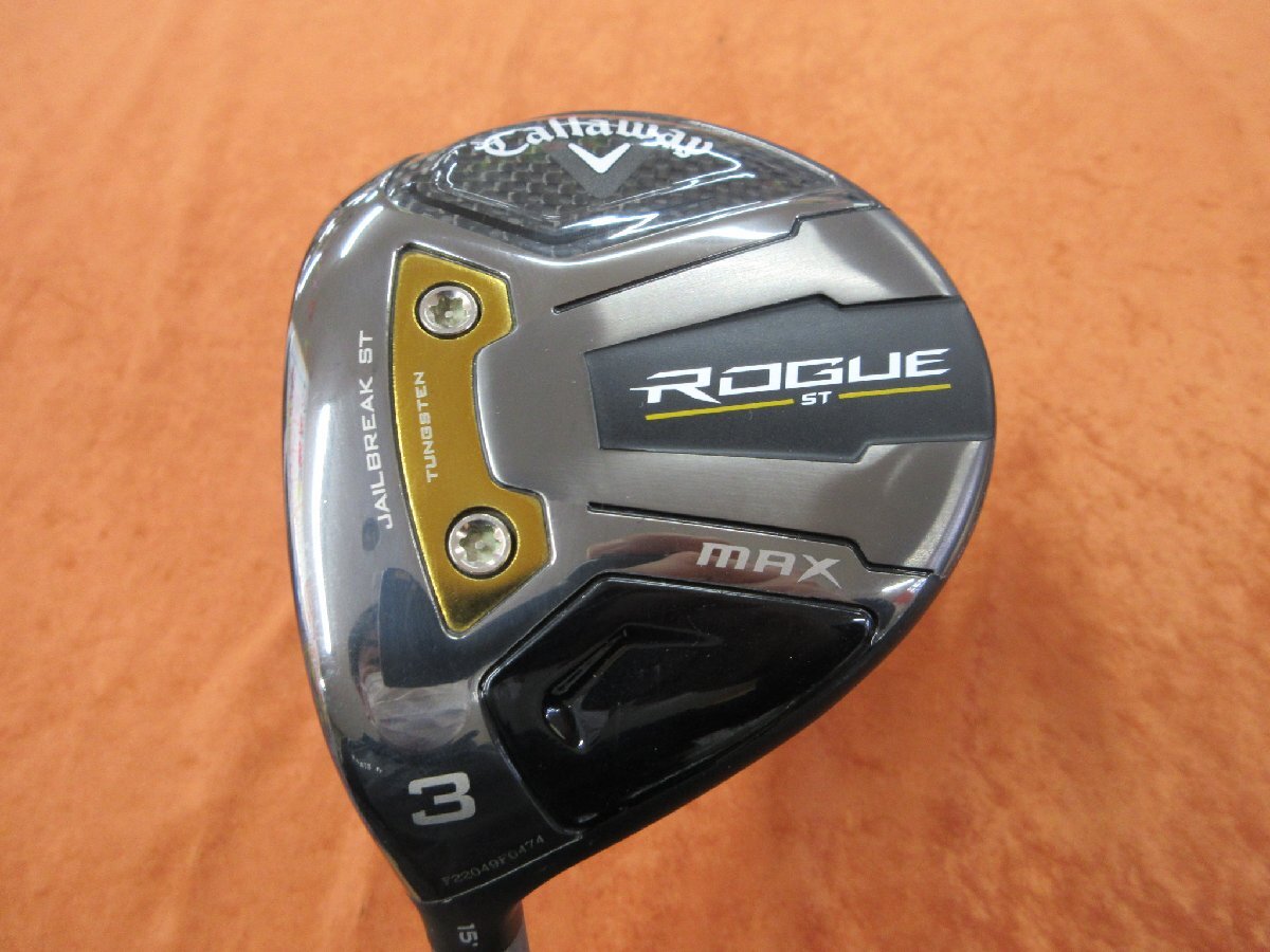 ■左用!キャロウェイ ROGUE ST MAX 15度 3W VENTUS 5 for Callaway フレックス SR 中古フェアウェイ ■拍卖