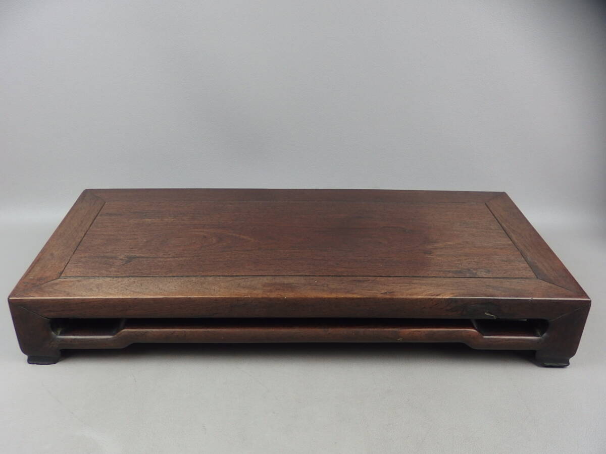 【骨董・茶道具】★古い 木彫★★唐木花台 fs003xb.7 紫檀 黒檀 盆栽道具 花道 華道拍卖