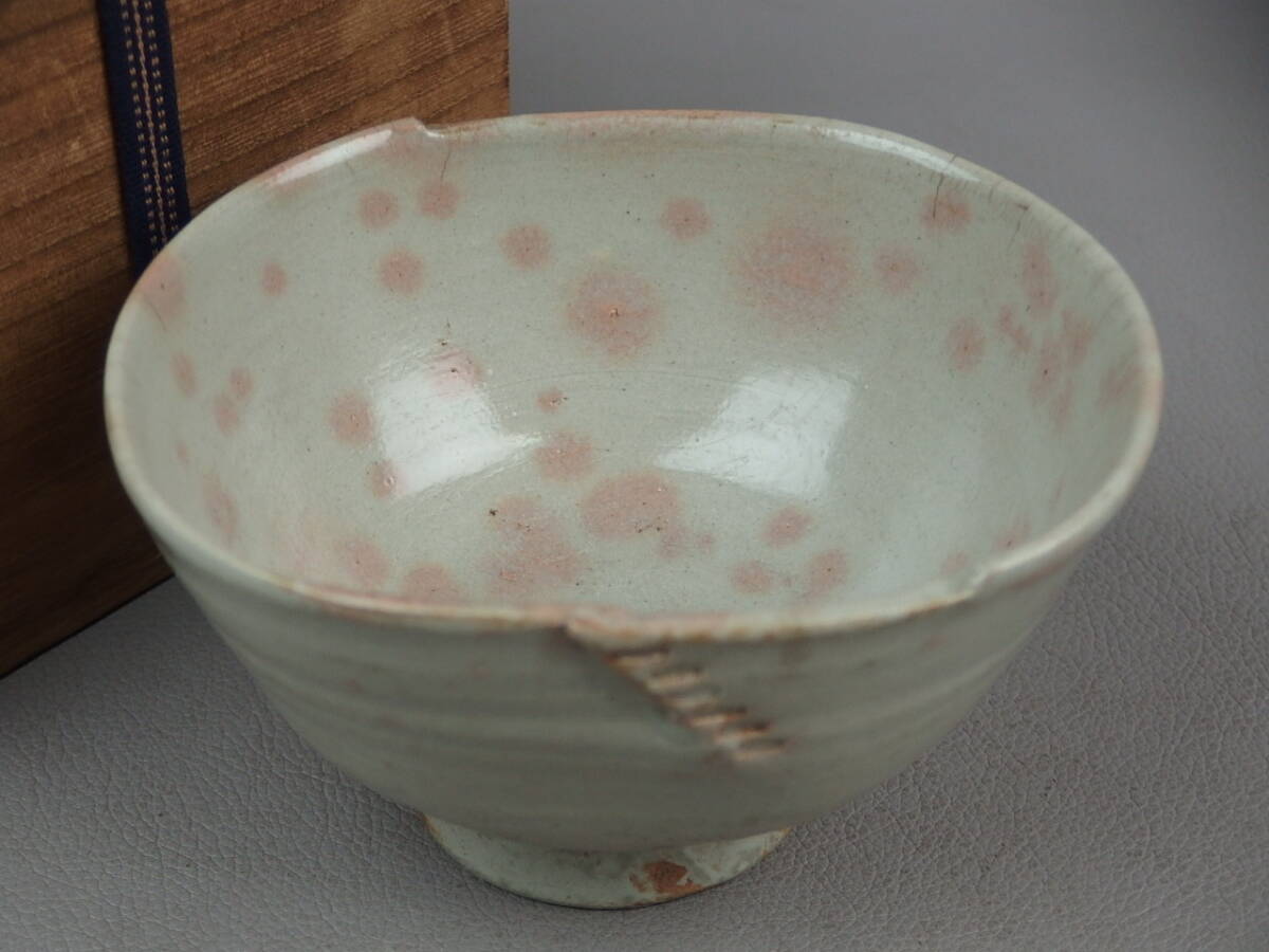 【骨董・茶道具】★古い 萩焼 古萩★★御本手茶碗 fs073tgl.7 雨漏手 呉器茶碗拍卖