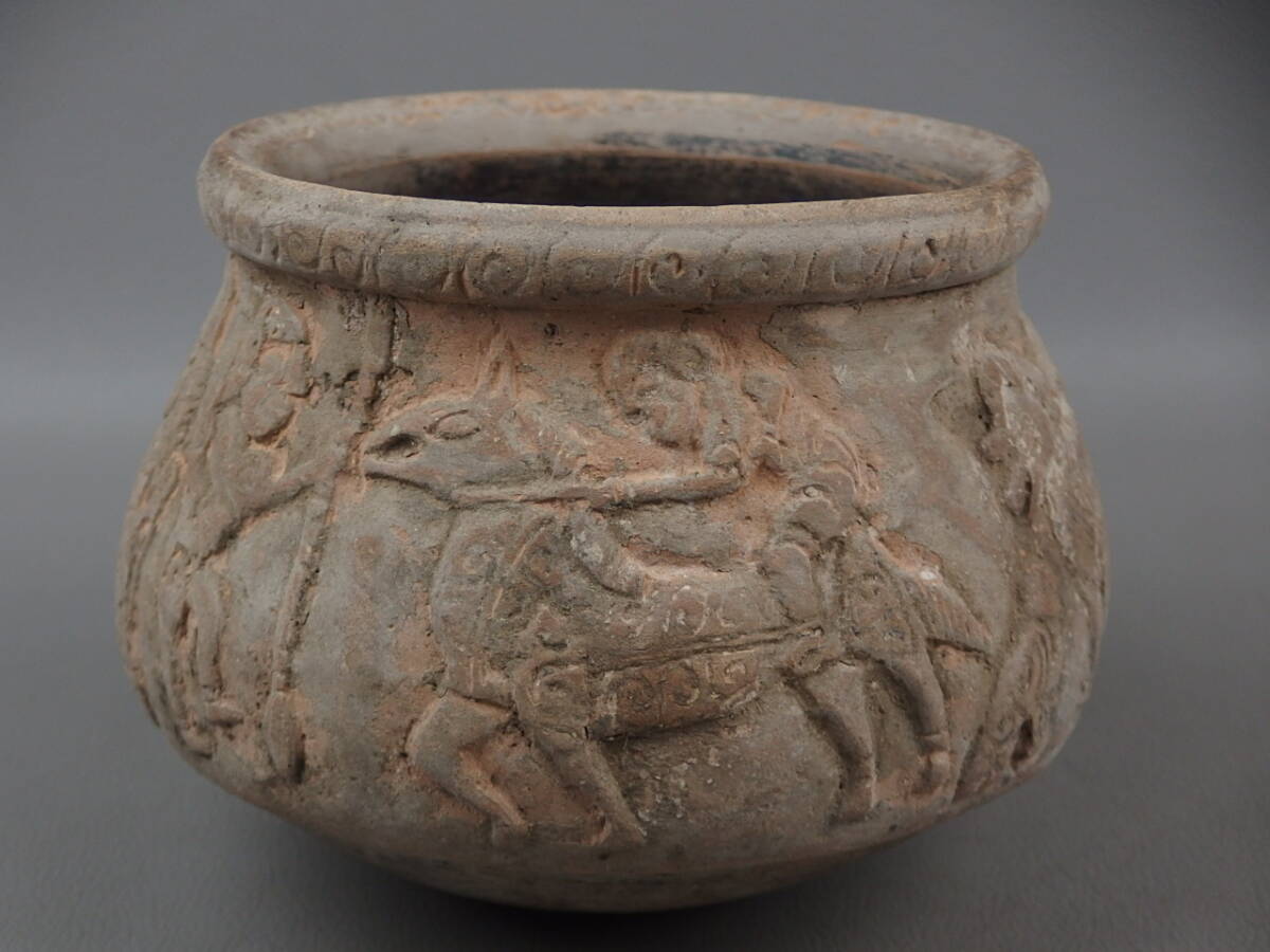 【骨董・茶道具】★南米?ギリシア?ローマ?メソポタミア?東南アジア?★★土器 fs072sl.7 花道 華道 発掘品 出土品拍卖