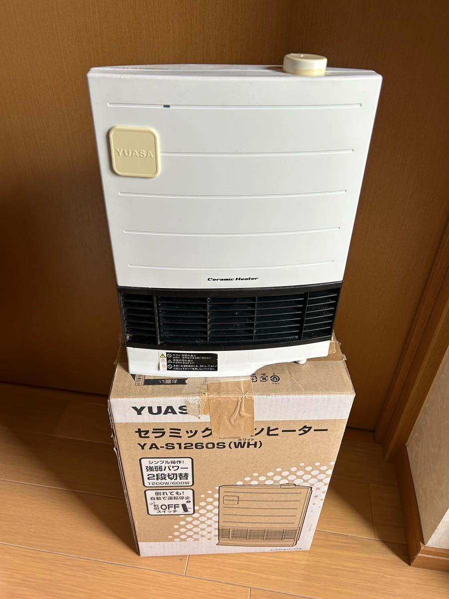 YUASA セラミックファンヒーター YA-S1260P 1200W ユアサ セラミックヒーター拍卖