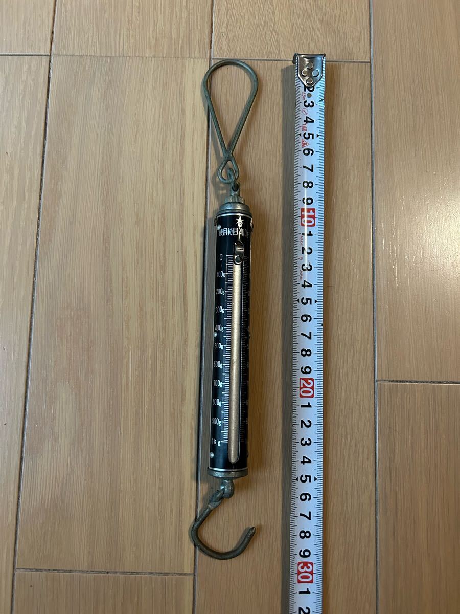 バネ式はかり バネ式手秤 吊り計り 吊り秤 400g〜1kg 吊り下げ式はかり バネばかり 吊り秤 バネ計り 秤 はかり動作確認済み!拍卖