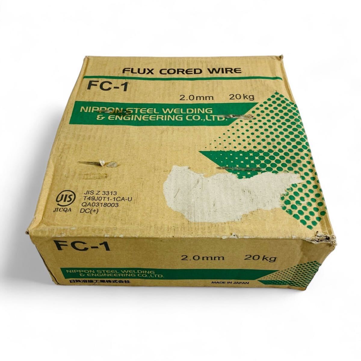 ★☆未使用 日本溶接工業 フラックス入りワイヤー FC-1 FLUX CORED WIRE 2.0mm 20kg 半自動溶接 M 在11☆★拍卖