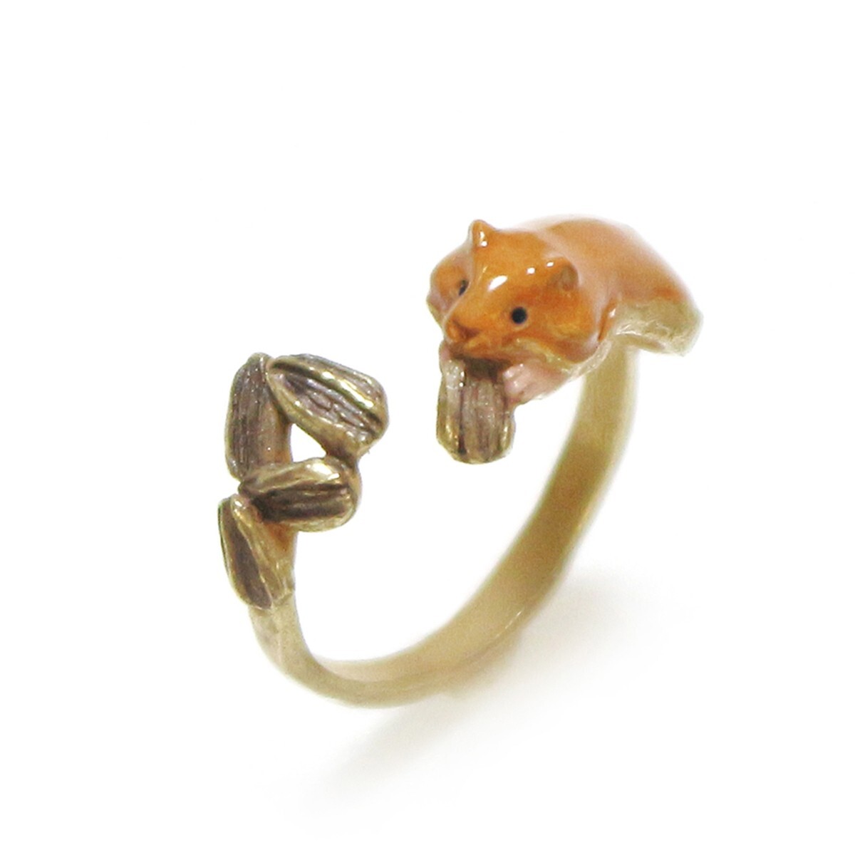 Palnart Poc  パルナートポック リング 指輪 ハムスター ヒマワリの種 可愛い アクセサリー モチーフ拍卖
