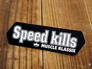 ステッカー 車 アメリカン おしゃれ バイク ヘルメット かっこいい ホットロッド マッスルクラシックス Speed Kills拍卖