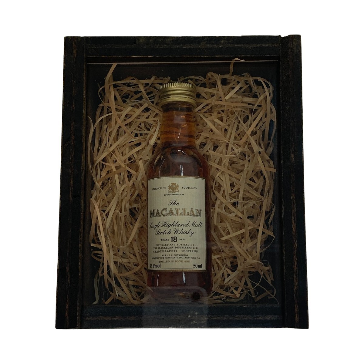 □□ The MACALLAN マッカラン マッカラン18年 ミニボトル 50ml ミニチュアボトル 目立った傷や汚れなし 未開栓拍卖