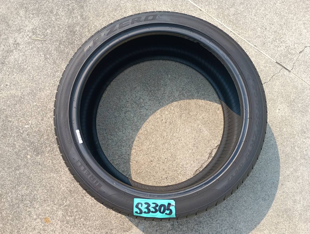 PIRELLI ピレリ P-ZERO ピ-ゼロ タイヤ1本のみ 255/35 ZR19(96Y) 製造周年:2215 タイヤ溝:約6.5mm S3405 拍卖