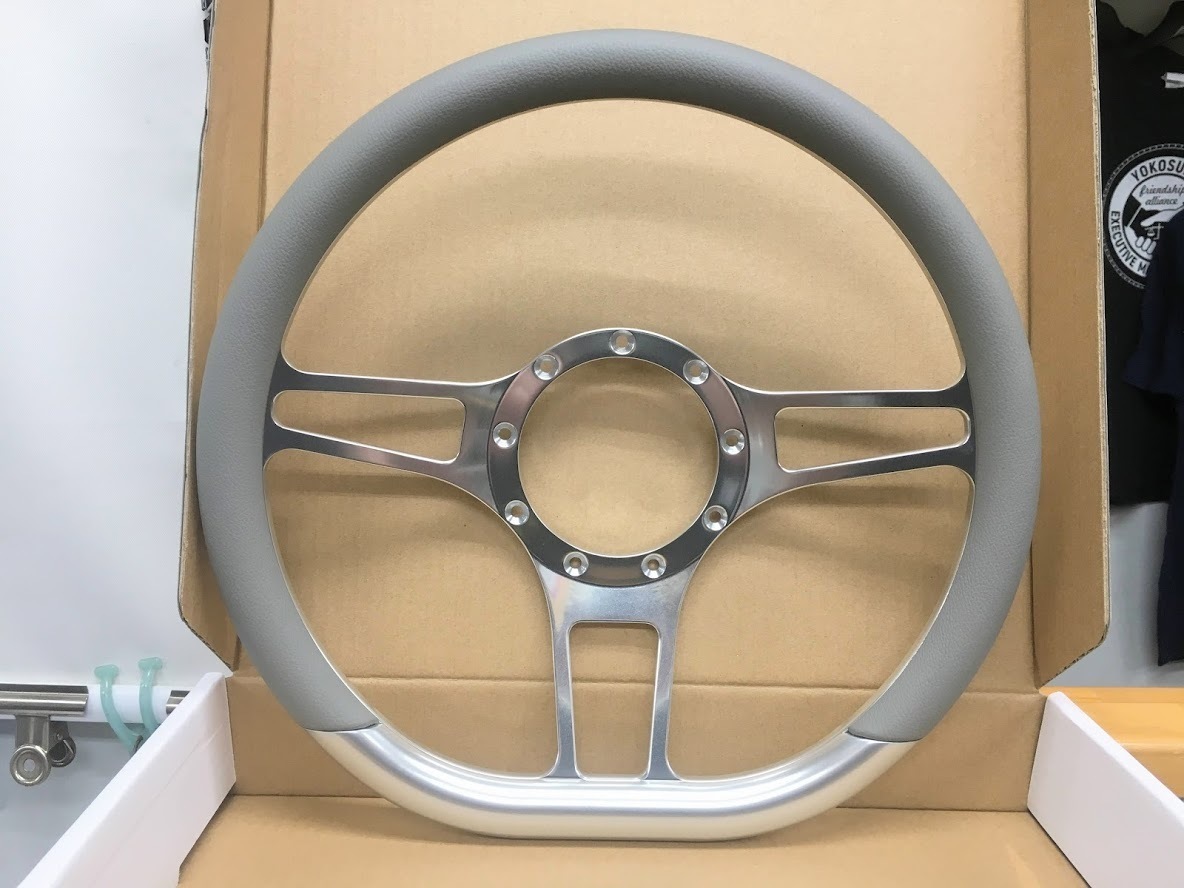 カスタム アルミ sectr ステアリング 灰革 9穴 約35φ 14インチ バドニック レカラ モトリタ ビレットスペシャリティーズ ボイド拍卖