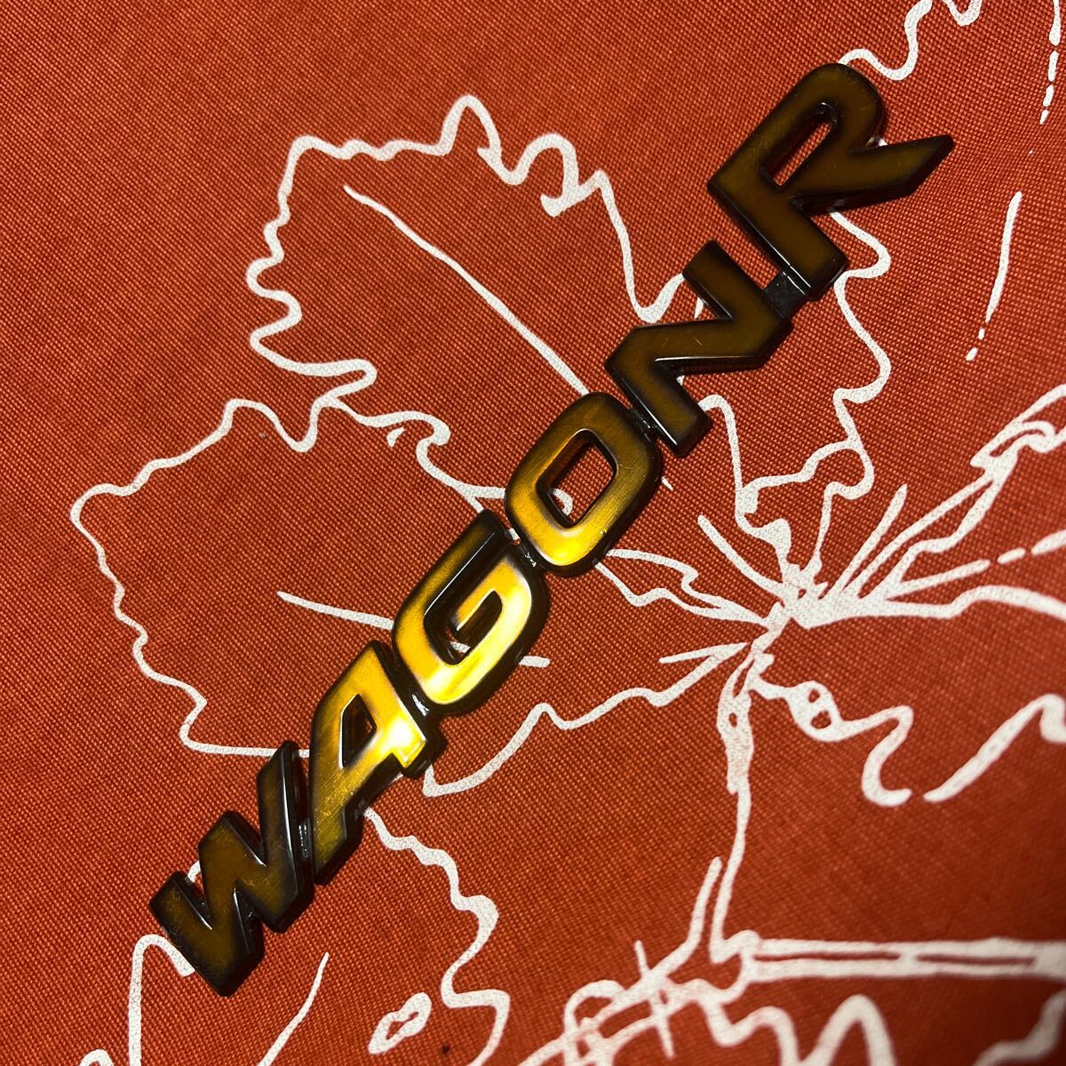 スズキ ワゴンR 純正エンブレム 加工 カスタム 黒グラデーション ゴールド 中古ベース加工品拍卖