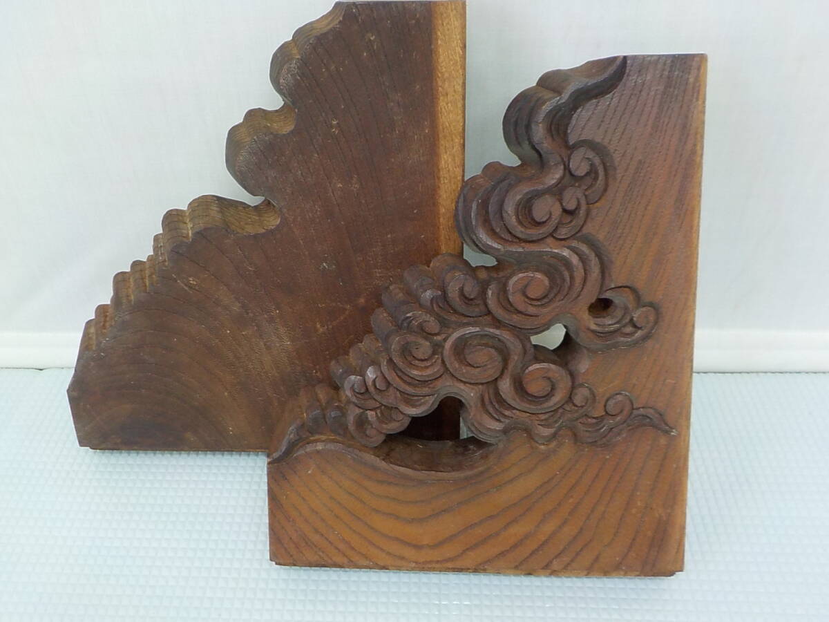 木製 持ち送り 当時もの 古民家 建具 時代建具 リメイク素材 古美術 仏教美術 寺社 山車 飾り DIY 希少 アンティーク 欄間拍卖