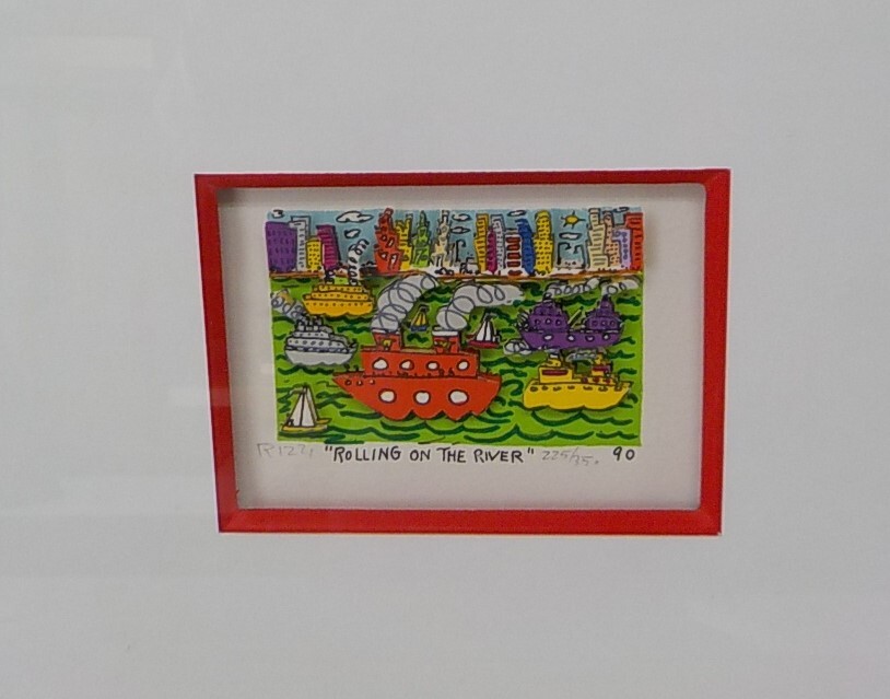 JAMES RIZZI ジェームス・リジィー 3D/シルクスクリーン 【ROLLING ON THE RIVER】 エディションNO.225/350 限定350部 直筆サイン入り 拍卖