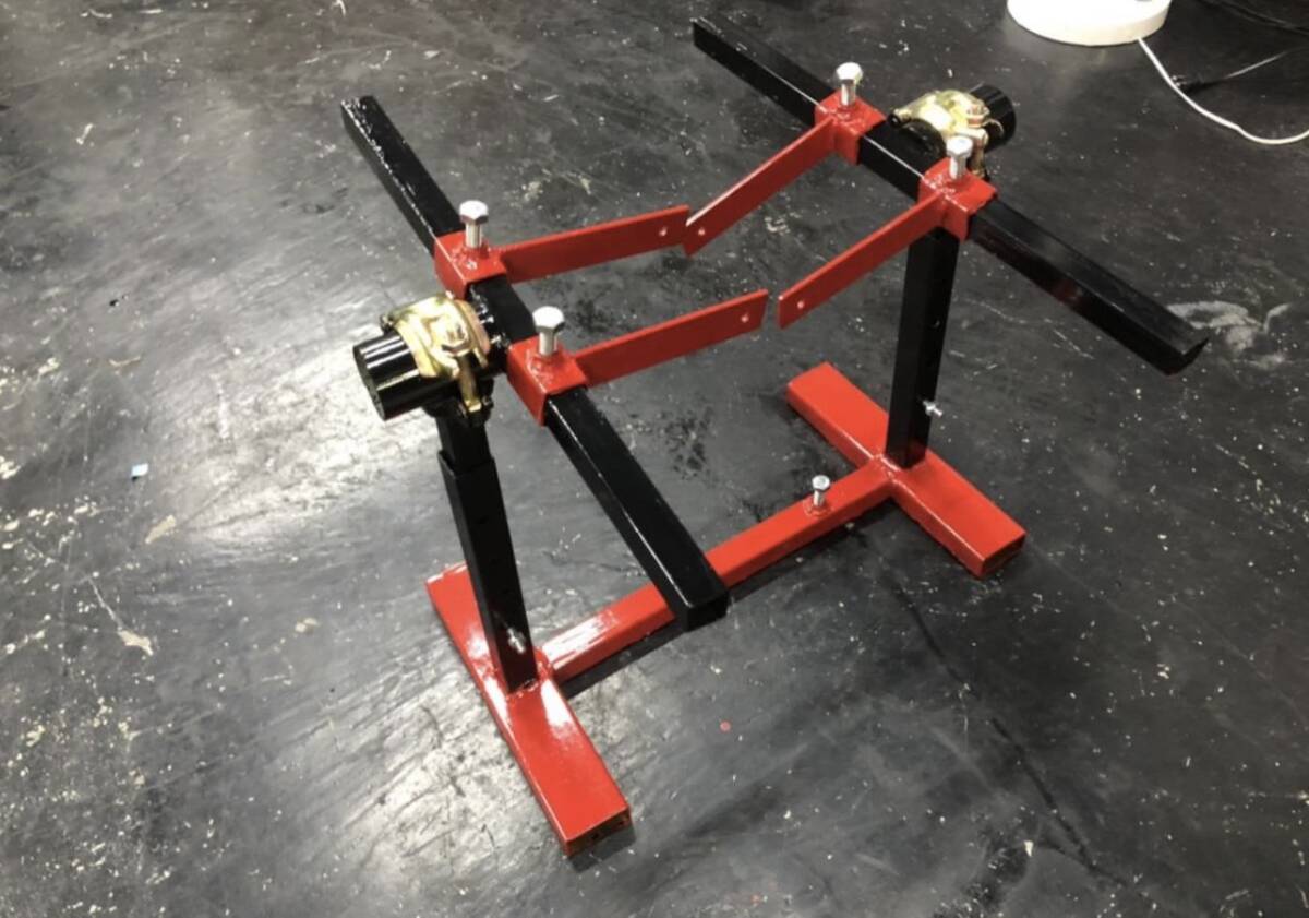 汎用(CBX/GS/CBR/RZ/ZEPHYR/XJR)!! エンジンスタンド・エンジンマウント②(自作)拍卖