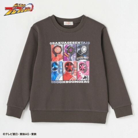 即決 爆上戦隊ブンブンジャー キッズ裏毛トレーナー【110】新品タグ付き スウェット拍卖